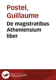 Portada:De magistratibus Atheniensium liber