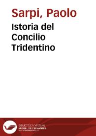 Portada:Istoria del Concilio Tridentino