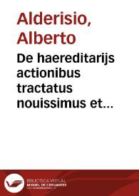 Portada:De haereditarijs actionibus tractatus nouissimus et singularis