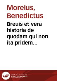 Portada:Breuis et vera historia de quodam qui non ita pridem factus est in Sueuia ex pseudocatholico Confessionis Augustanae neophytus