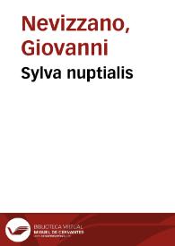 Portada:Sylva nuptialis