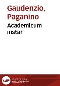Academicum instar