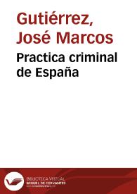 Portada:Practica criminal de España