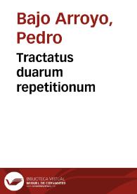Portada:Tractatus duarum repetitionum