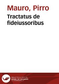 Portada:Tractatus de fideiussoribus