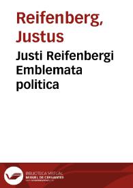 Portada:Justi Reifenbergi Emblemata politica