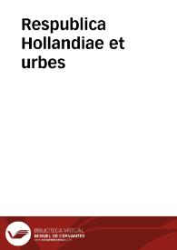 Portada:Respublica Hollandiae et urbes