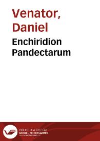 Portada:Enchiridion Pandectarum