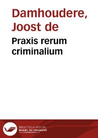 Portada:Praxis rerum criminalium