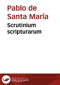 Portada:Scrutinium scripturarum