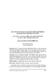 "Los años contados" :  las elegantes memorias de José Luis Giménez-Frontín / Juan Carlos Elijas Escorihuela | Biblioteca Virtual Miguel de Cervantes