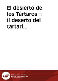 Portada:El desierto de los Tártaros = Il deserto dei tartari (1976). Álbum de fotos