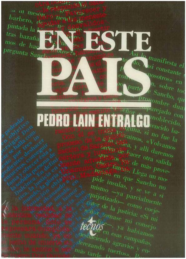 En este país / Pedro Laín Entralgo | Biblioteca Virtual Miguel de Cervantes
