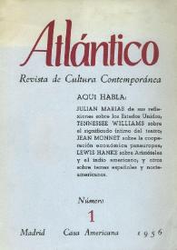 Atlántico : Revista de Cultura Contemporánea. Núm. 1, 1956 | Biblioteca Virtual Miguel de Cervantes