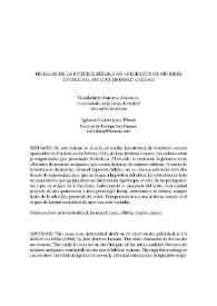 Portada:Huellas de la poética bíblica en \"Retratos de mujeres antiguas\", de José Jiménez Lozano / Guadalupe Arbona Abascal y Ignacio Carbajosa Pérez