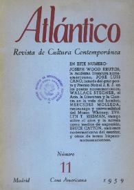 Portada:Atlántico : Revista de Cultura Contemporánea. Núm. 11, 1959