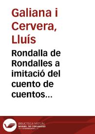 Portada:Rondalla de Rondalles a imitació del cuento de cuentos de Don Francisco de Quevedo y de la historia de histories de Don Diego de Torres