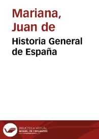 Portada:Historia General de España