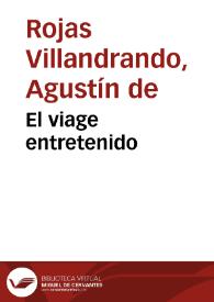 El viage entretenido | Biblioteca Virtual Miguel de Cervantes