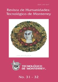 Portada:Revista de Humanidades : Tecnológico de Monterrey. Número 31-32, invierno 2011, primavera 2012