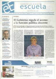 Escuela española. Núm. 3738, 1 de marzo de 2007