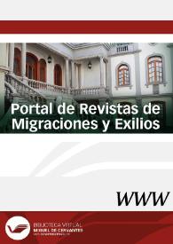 Portada:Portal de Revistas de Migraciones y Exilios (CEME) / directora María Luisa Capella