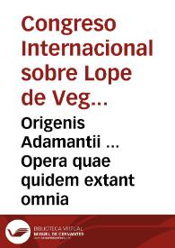 Portada:Origenis Adamantii ... Opera quae quidem extant omnia