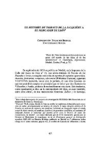 Portada:De \"Histoire de Thibaud de la Jacquière\" a \"El mercader de León\" / Concepción Palacios Bernal