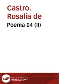 Portada:Poema 04 (II) / Rosalía de Castro