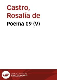 Portada:Poema 09 (V) / Rosalía de Castro