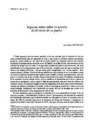 Algunas notas sobre la autoría de "El nieto de su padre" / por Fausta Antonucci | Biblioteca Virtual Miguel de Cervantes