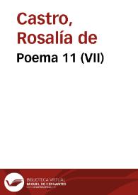 Poema 11 (VII) / Rosalía de Castro | Biblioteca Virtual Miguel de Cervantes
