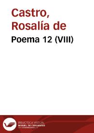 Portada:Poema 12 (VIII) / Rosalía de Castro