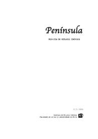 Portada:Península : Revista de Estudos Ibéricos. Núm. 2, 2005