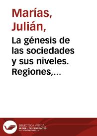 Más información sobre La génesis de las sociedades y sus niveles. Regiones, Naciones, Europa / Julián Marías