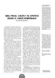 Abel Posse. Colón y su epopeya desde el saber demiúrgico / Luis Sáinz de Medrano Arce