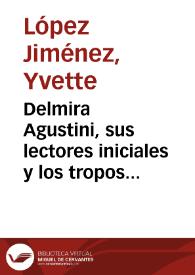 Portada:Delmira Agustini, sus lectores iniciales y los tropos de autoridad / Yvette López Jiménez
