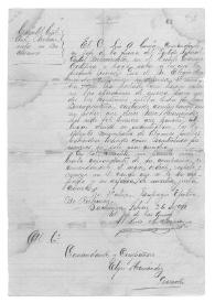 Portada:[Carta de Luis A. García a Eligio Hernández. Bachiniva [Chihuahua], 26 de febrero de 1911]