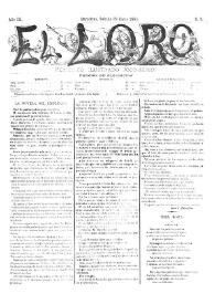 Portada:El Loro : periódico ilustrado joco-serio. Núm. 3, 22 de enero de 1881