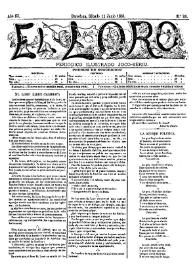 Portada:El Loro : periódico ilustrado joco-serio. Núm. 24, 11 de junio de 1881