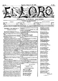Portada:El Loro : periódico ilustrado joco-serio. Núm. 27, 2 de julio de 1881