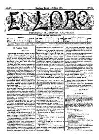 Portada:El Loro : periódico ilustrado joco-serio. Núm. 42, 15 de octubre de 1881