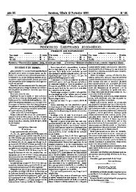 Portada:El Loro : periódico ilustrado joco-serio. Núm. 46, 12 de noviembre de 1881