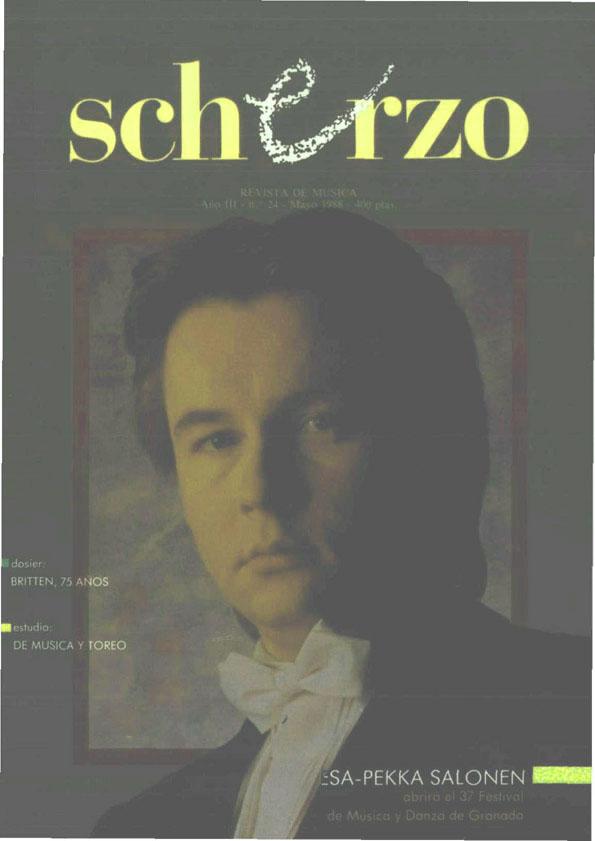 Scherzo. Año III, núm. 24, mayo 1988 | Biblioteca Virtual Miguel de Cervantes