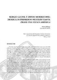 Portada:Sergio Leone y Ennio Morricone: desde los primeros \"western\" hasta \"Érase una vez América\" / Ferrán Riesgo