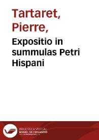 Portada:Expositio in summulas Petri Hispani