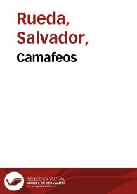 Portada:Camafeos / Salvador Rueda