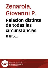 Portada:Relacion distinta de todas las circunstancias mas notables, ocurridas en la coronacion del Augusto, y Serenissimo Rey Josef Primero Archiduque de Austria, y Rey XXXXVI del Poderosissimo Reyno de Ungria, y de sus dilatadissimas dependencias ... / escriuiòla en lengua italiana Don Iuan P. Zenarola ... de cuyo original, publicado en Viena, se hà traducido ; publicada el Martes 10 de Febrero