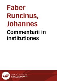 Portada:Commentarii in Institutiones
