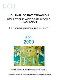 Portada:Journal de Investigación de la Escuela de Graduados e Innovación. Abril 2009